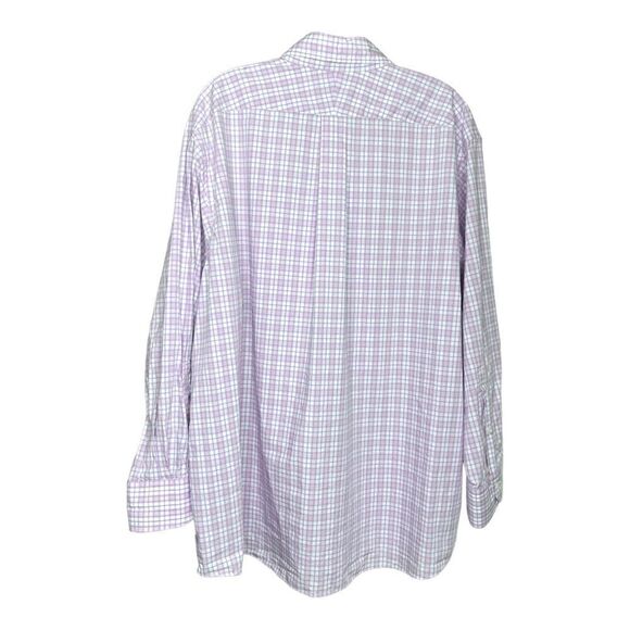 Proper Cloth Button Down Collared Shirt Lavender Blue Long Sleeves Mens - Picture 2 of 4